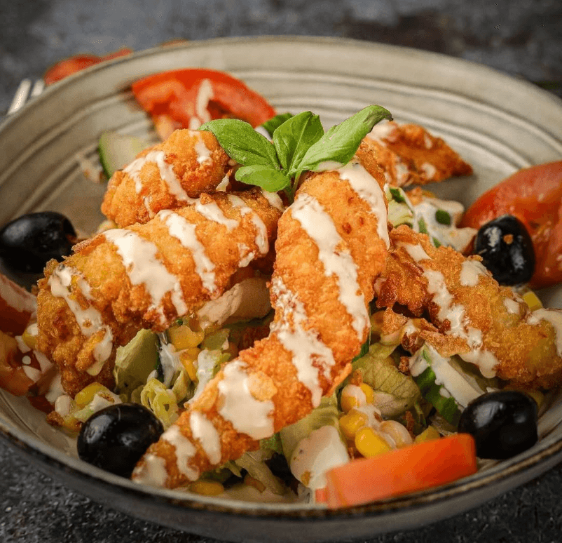 Salade de poulet crispy